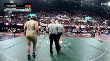 A - 285 lbs Champ. Round 1 - Couper Estep, Beaverhead Co. (Dillon) / Twin Bridges / Sheridan vs Tommy Lewis, Havre