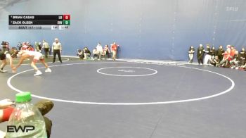 113 lbs Quarterfinal - Zack Olsen, Blue Valley West vs Brian Casas, Liberal