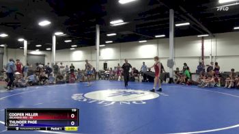 119 lbs Placement Matches (8 Team) - Cooper Miller, Oklahoma Red vs Thunder Page, Kansas