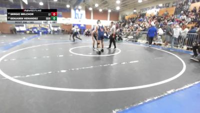 165 lbs Cons. Round 2 - Sergio Melchor, La Sierra vs Benjamin Henandez, San Gorgonio