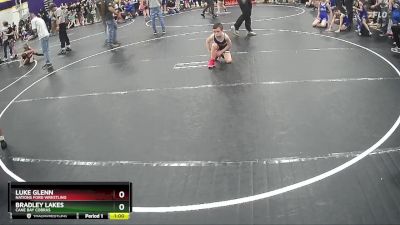 64 lbs Cons. Round 3 - Luke Glenn, Nations Ford Wrestling vs Bradley Lakes, Cane Bay Cobras