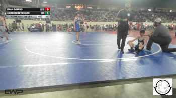 118 lbs Consi Of 64 #2 - Ryan Girard, Guthrie vs Carson Reynolds, Enid Junior High