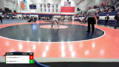 115 lbs Semifinal - Kalista Granadino, Mahomet Seymour vs Ella Miloncus, Springfield (H.S.)