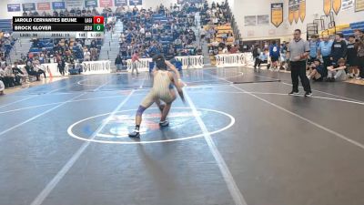 120 lbs Quarterfinals (8 Team) - Brock Glover, Jesuit vs Jarold Cervantes Beune, Lake Gibson