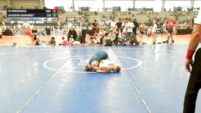 105 lbs Semifinal - CJ Dreshman, TDWC Maniacs Blue - MS vs Jackson Mahoney, IRONWHALE - MS