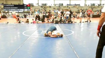 105 lbs Semifinal - CJ Dreshman, TDWC Maniacs Blue - MS vs Jackson Mahoney, IRONWHALE - MS