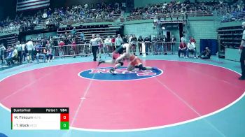 1A 165 lbs Quarterfinal - Tavon Black, Monticello vs Morgan Finicum, Milford