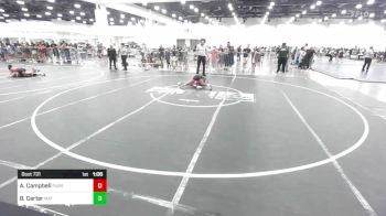 88 lbs Semifinal - Aryanna Campbell, Pursuit vs Brooklyn Carter, Mat Demon WC