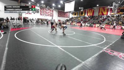 106 lbs Cons. Semi - Lorenzo Castillo, Calvary Chapel vs Daniel Barajas, Downey