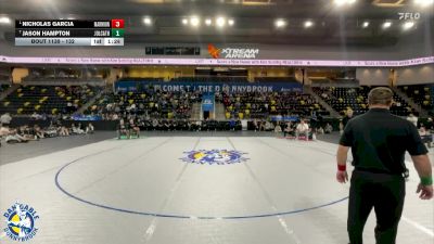 132 lbs 1st Place Match - Nicholas Garcia, Aurora (Marmion Academy) vs Jason Hampton, Joliet (Catholic Academy)