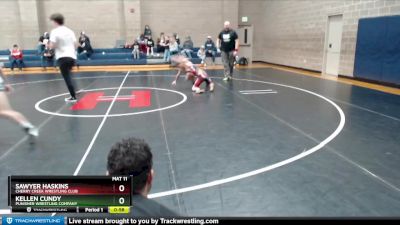 78 lbs Semifinal - Sawyer Haskins, Cherry Creek Wrestling Club vs Kellen Cundy, Punisher Wrestling Company