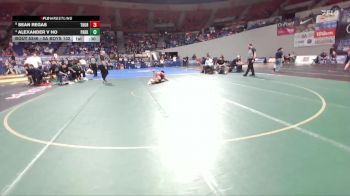 5A Boys 132 lbs Cons. Semi - Sean Regas, Thurston Boys vs Alexander V Ho, Parkrose Boys