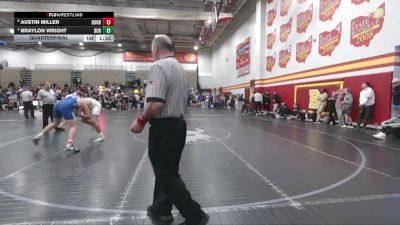 285 lbs Quarterfinal - Braylon Wright, Dublin Coffman vs Austin Miller, Dundee