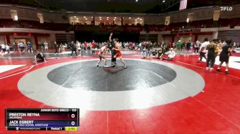 150 lbs Cons. Semi - Preston Reyna, Oklahoma vs Jack Egbert, Poteau High School Wrestling