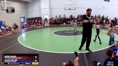 45-56 lbs Cons. Round 1 - Jesse Sharp, Reverence Wrestling Club vs Naomi Miller, Daughters Of Zion
