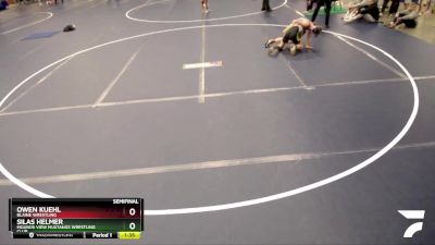 110 lbs Semifinal - Silas Helmer, Mounds View Mustangs Wrestling Club vs Owen Kuehl, Blaine Wrestling