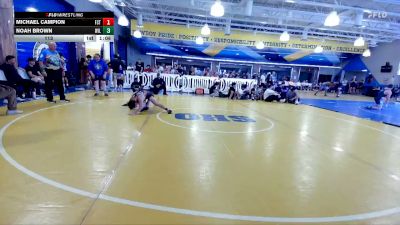 113 lbs Placement (16 Team) - Michael Campion, Team First Strike WC vs Noah Brown, Wild Horse Riders
