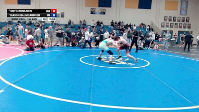 157 lbs Cons. Sub-semis - Onyx Kunsaitis, East Idaho Elite Wrestling Club vs Mason Baumgardner, Sublime Wrestling Academy