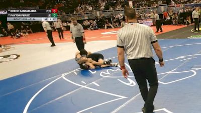 Quarterfinal - Reece Santamaria, Papillion-LaVista South vs Payton Perez, Lincoln Northeast