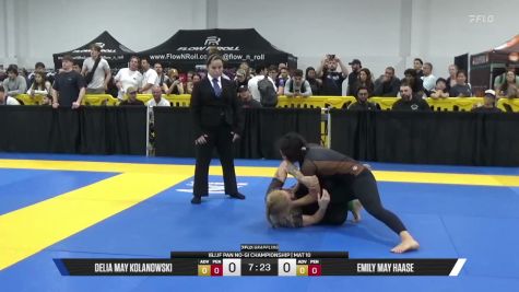 Emily May Haase vs Delia May Kolanowski 2026 Pan IBJJF Jiu-Jitsu No-Gi Championship