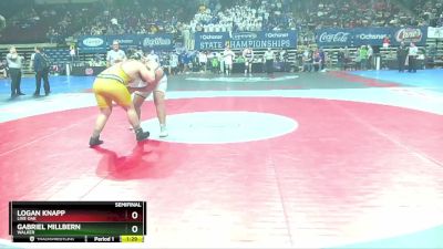 D 1 285 lbs Semifinal - Logan Knapp, Live Oak vs Gabriel Millbern, Walker