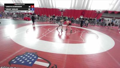 144 lbs Semifinal - Edwyn Schroeder, Aviators Wrestling vs Brady Gesler, Chetek-Weyerhaeuser