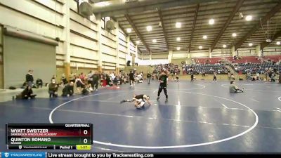 66 lbs Quarterfinal - Quinton Romano, Ravage vs Wyatt Sweitzer, Sanderson Wrestling Academy