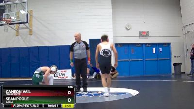 126 lbs Champ. Round 2 - Sean Poole, Eagle vs Camron Vail, Snake River