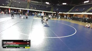 90 lbs Cons. Semi - Carew Christensen, Iowa vs Coy Mehlert, Big Game Wrestling Club