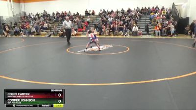 B-12 lbs Semifinal - Colby Carter, Big Game Wrestling Club vs Cooper Johnson, USA MAT CLUB