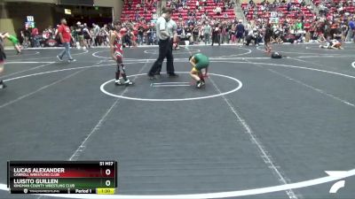 76 lbs Cons. Round 2 - Luisito Guillen, Kingman County Wrestling Club vs Lucas Alexander, Carroll Wrestling Club