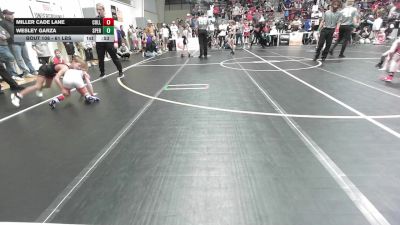 61 lbs Quarterfinal - Miller Cade Lane, Collinsville Cardinal Youth Wrestling vs Wesley Garza, Sperry Wrestling Club