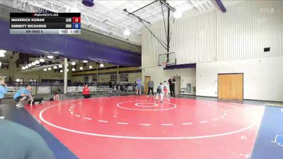 77 lbs Rr Rnd 5 - Maverick Koran, Level Up Wrestling Center vs Emmett Rickards, Circle Training Center Wrestling
