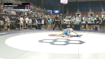 125 lbs Champ. Rd Of 128 - Kiely Domyancich, Illinois vs Eva Zimnicki, Michigan