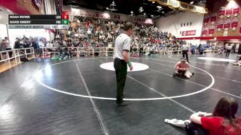 126 lbs 5th Place Match - Noah Irvine, Lander Valley vs David Emery, Pinedale