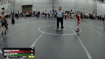 76 lbs Round 3 (3 Team) - Grant Karcher, Headhunters vs Hudson Crockett, The Rock