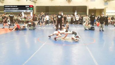 73 lbs Rr Rnd 6 - Logan Vallalla, Mat Assassins Red - MSE vs Cayden Comfort, CTWHALE Humpback - MSE