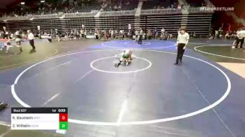 109 lbs Consi Of 4 - Kale Baumann, North Montana WC vs Zemira Wilhelm, Show Low