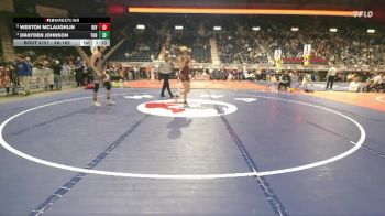 4A-165 lbs Quarterfinal - Drayden Johnson, Thunder Basin vs Weston McLaughlin, Riverton