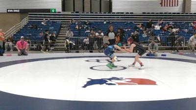 69 lbs Cons. Semis - Eva Diaz vs Remiela Pedroza, Junior Jets Wrestling