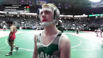 146 lbs Champ. Round 2 - Nathan Mccall, LAC3 vs Santino Schindley, Unattached