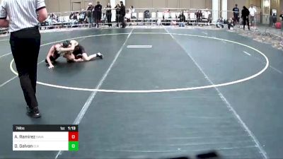 74 lbs Quarterfinal - Aaron Ramirez, Savage House WC vs Dominic Galvan, Elk Grove Wr Ac