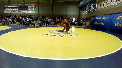 288 lbs Consi Of 16 #1 - Mathew Cooley, Oakdale vs Lewis Fofanah, Poway