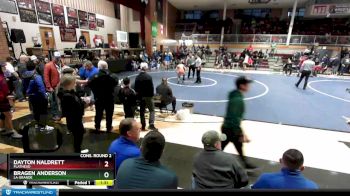 98 lbs Cons. Round 2 - Dayton Naldrett, Flathead vs Bragen Anderson, La Grande