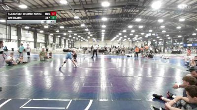 75 lbs Rr Rnd 1 - Alexander Bramer Kuntz, All American Wrestling Club Blue - EL vs Lee Clark, 4M Power - EL