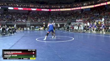 1A-165 lbs Champ. Round 1 - Hunter Sauer, Alburnett vs Mason Maschmann, BGM, Brooklyn