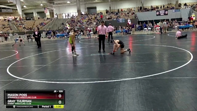 105 lbs Champ. Round 1 - Mason Poss, Springfield Wrestling Club vs Gray ...