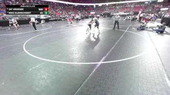 D1-190 lbs Cons. Round 2 - Jay Krueger, West Allis Nathan Hale vs Niko Kleinschmidt, D.C. Everest