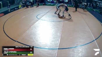 130 lbs Champ. Round 1 - Finn Larsen, Oregon vs Miles Uyemura, Hawaii