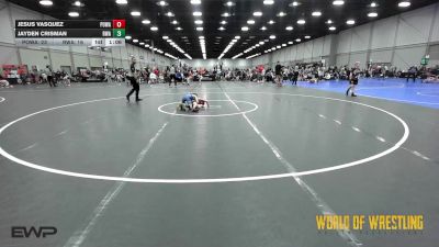 61 lbs Semifinal - Jesus Vasquez, POWA 9U vs Jayden Crisman, Roundtree 9U